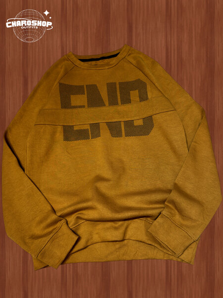 Sweatshirt brun à motif