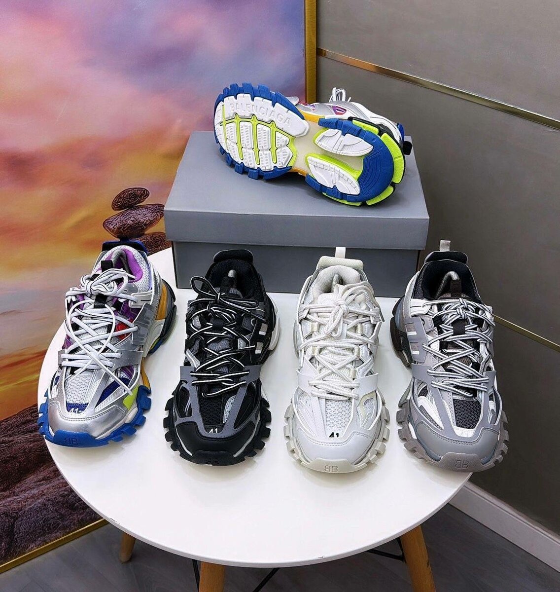 Baskets LED Balenciaga trendy