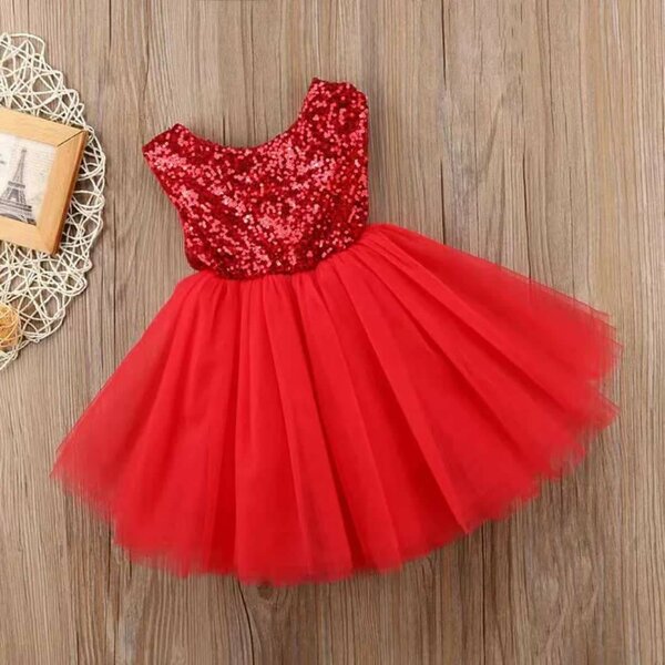 Robe en tulle à sequins enfant
