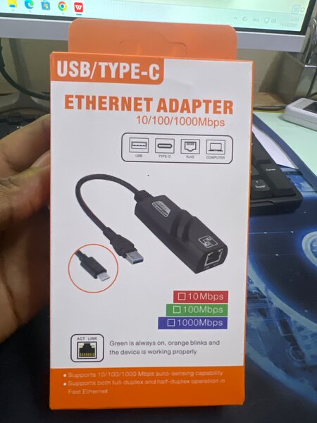 Adaptateur Ethernet USB Type-C