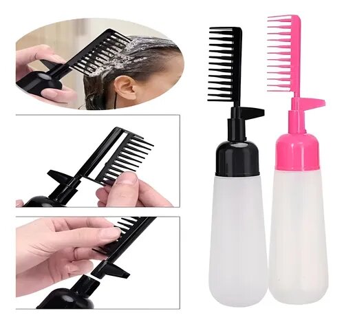 Hair Dye Comb Applicator Bottle