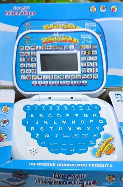 Mini ordinateur éducatif bleu