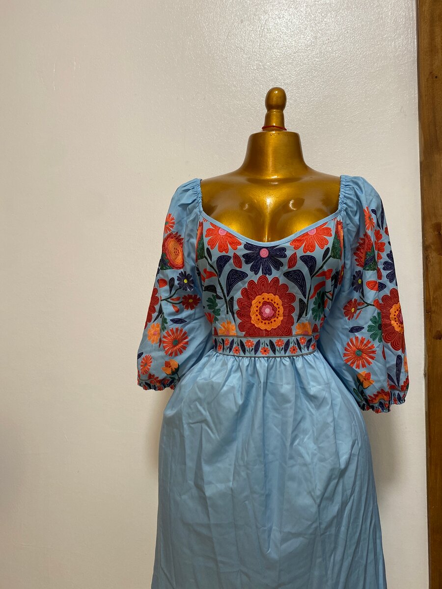 Robe Bohème Brodée Femme