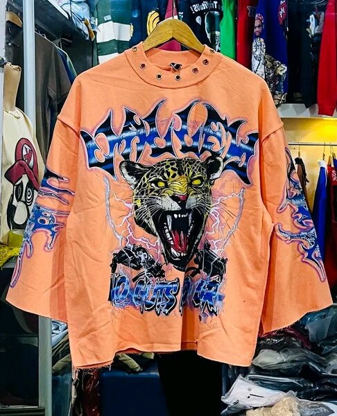 T-shirt à manches larges panthère