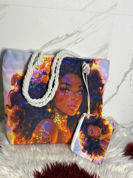 Sac cabas avec pochette intégrée