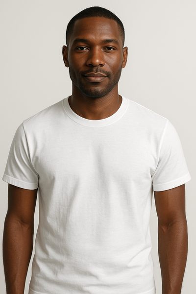 T-shirt blanc classique homme