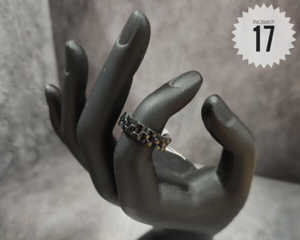 Bague acier bicolore tendance