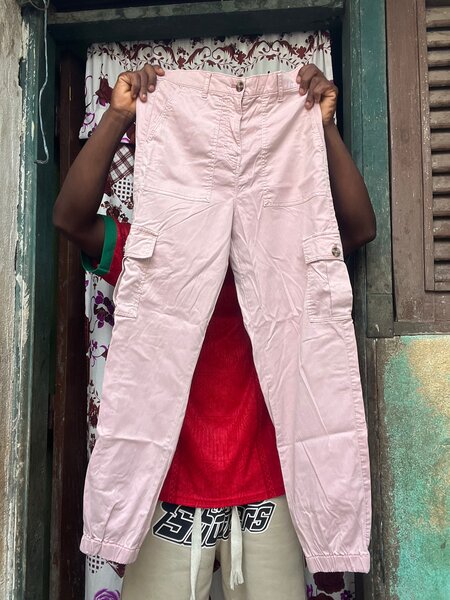 Cargo rose pâle pour femme