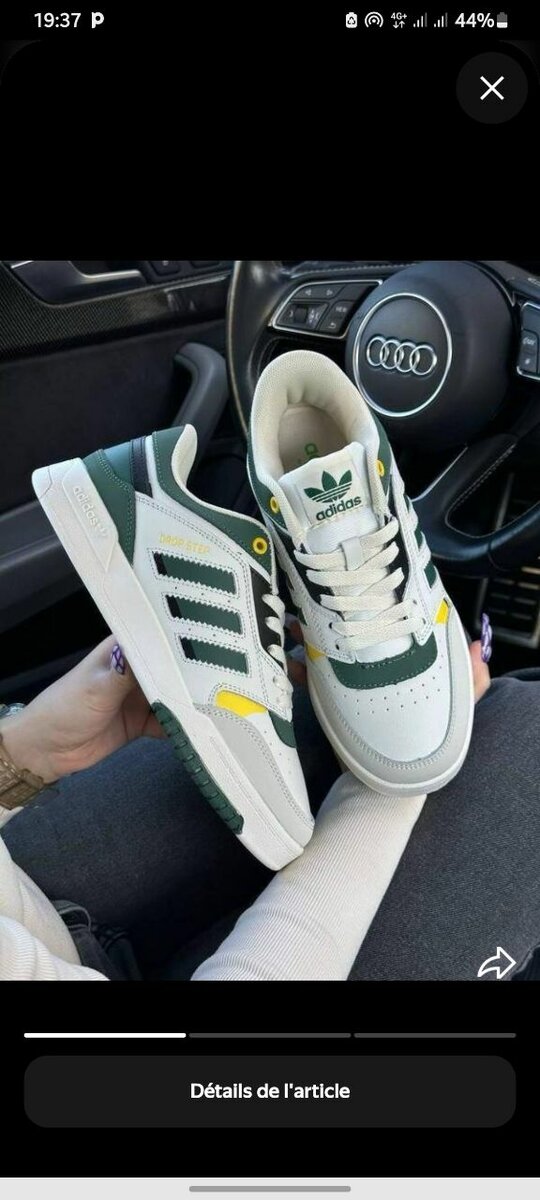 Chaussures Adidas blanches pour homme