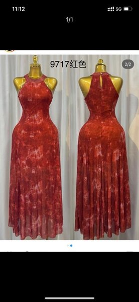 Robe élégante marron sans manches