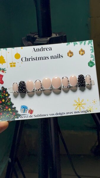 Ongles Press-On Noël Andrea