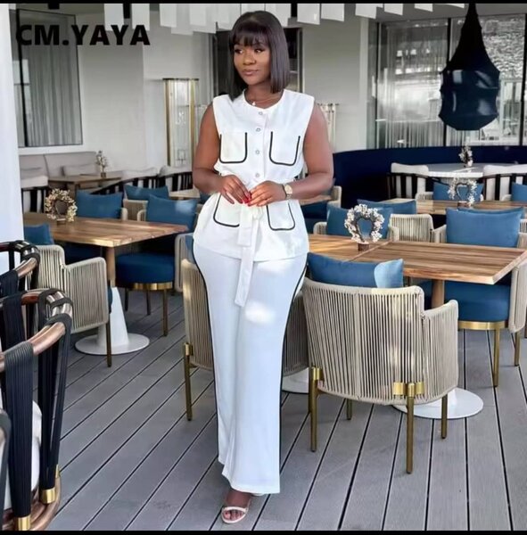 Ensemble blanc chic femme