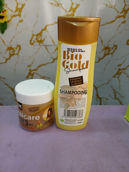 Shampooing Bio Gold Kératine et Argan