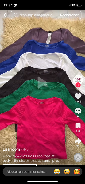 Lot de T-Shirts Colorés