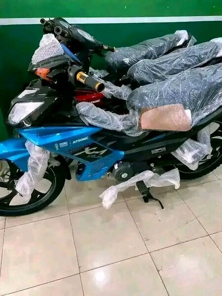 Moto électrique pour enfants -  bleu