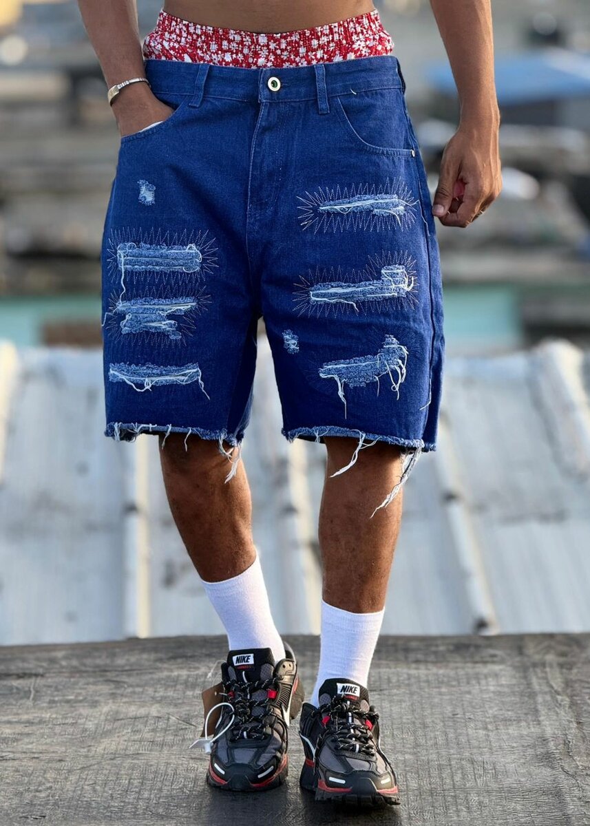Shorts en jean déchirés