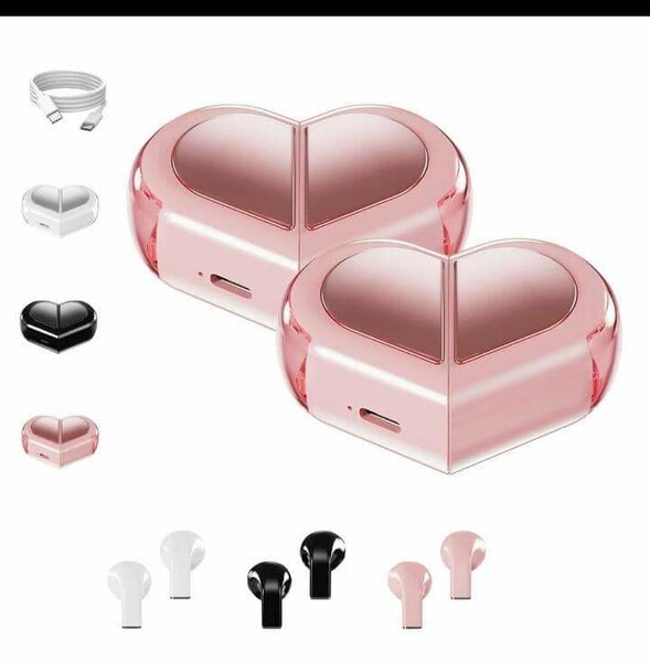 Écouteurs Bluetooth en forme de cœur