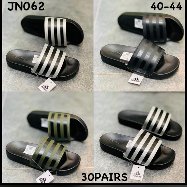 Adidas Slides Homme Noir et Blanc