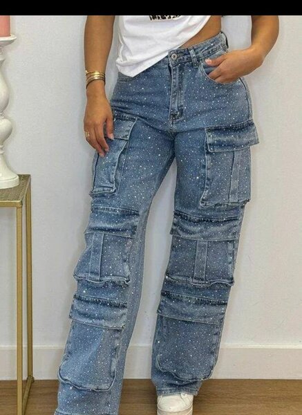 Jeans cargo femme tendance
