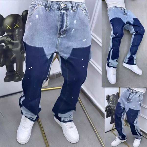 Jeans homme déchirés et décolorés
