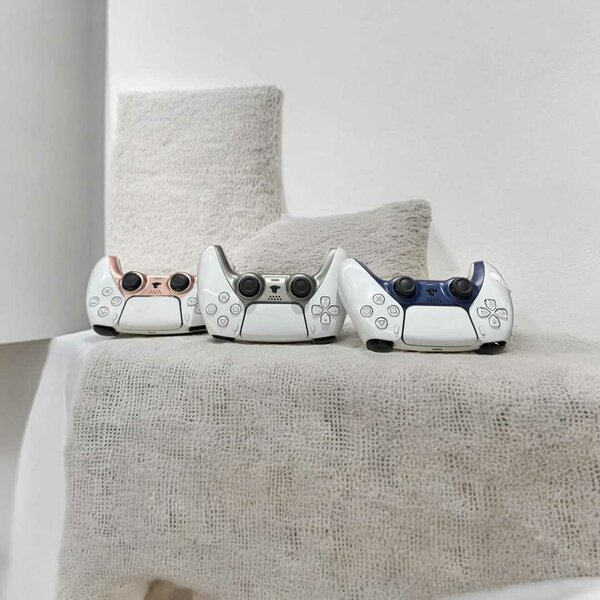 Manette PS5 Fleur Blanc