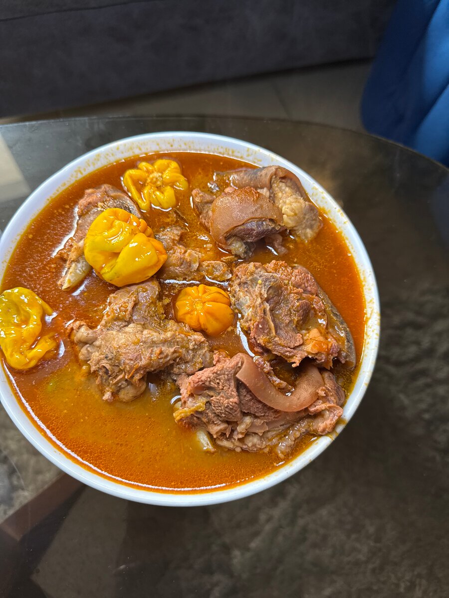 Soupe de cabri avec du riz