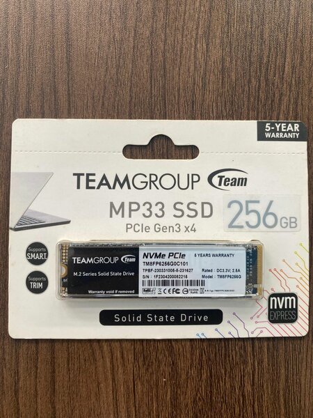 SSD NVMe Teamgroup 256GB