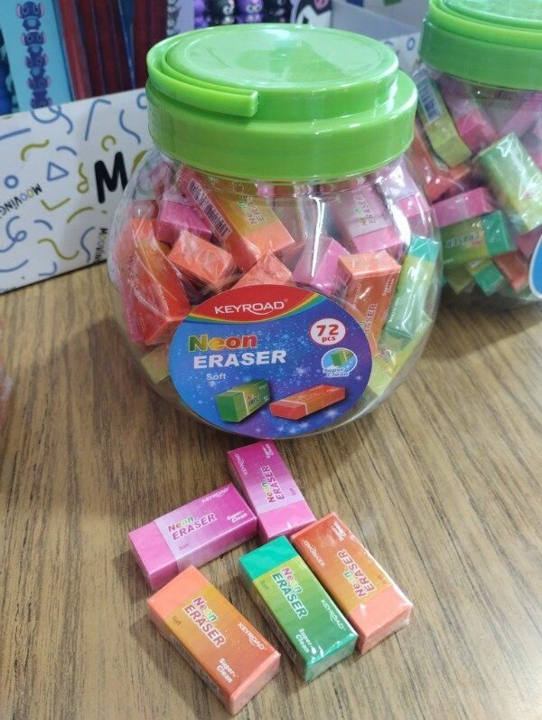 Gommes Néon & Pastel - 72 pcs