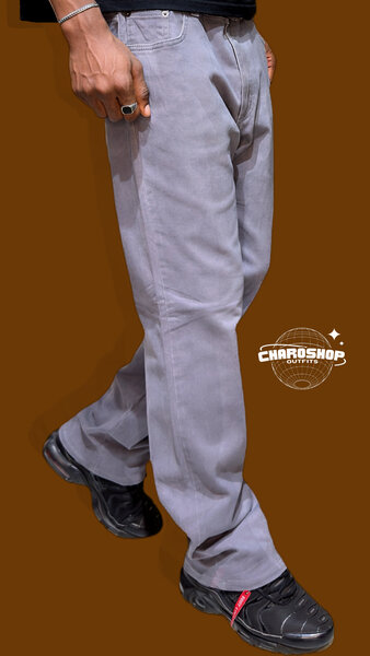 Cargo gris pour hommes