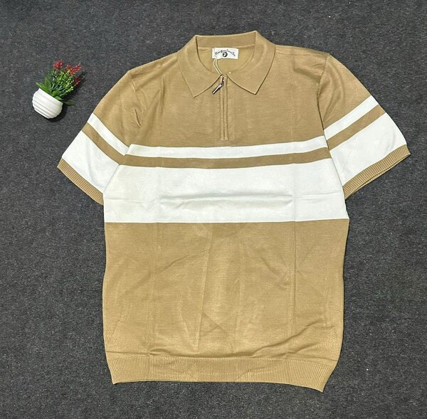Polo vintage rayé homme