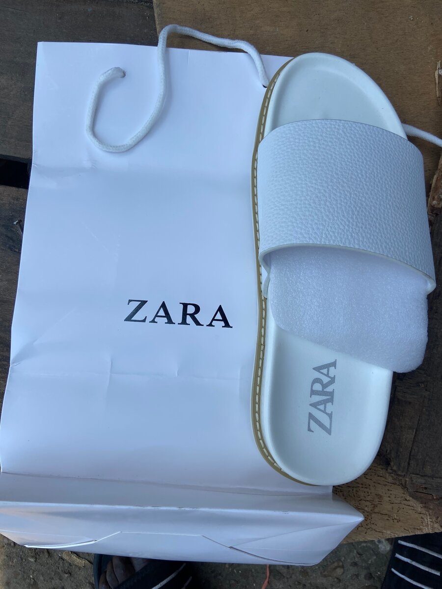 Sandales Zara Blanc Unisex