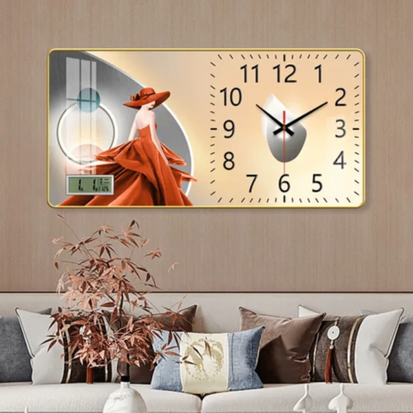 Horloge mural moderne avec décoration