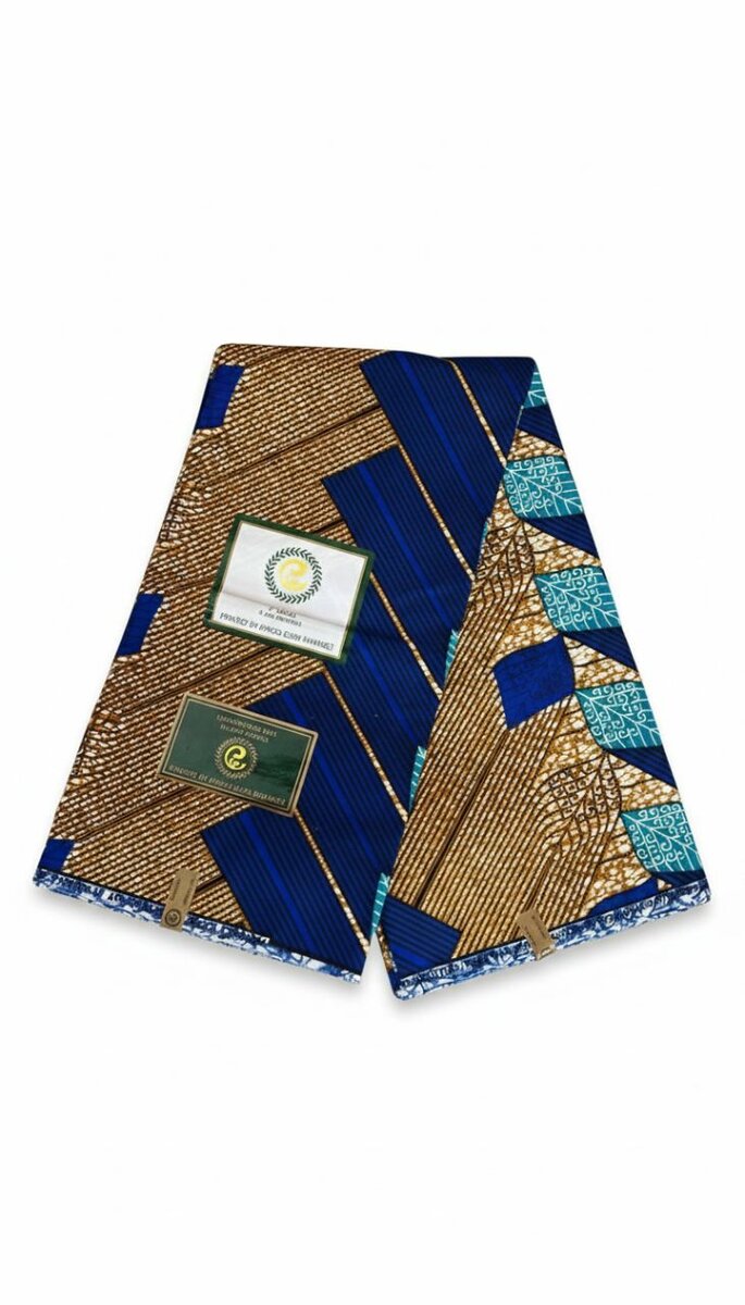Pagne Wax Africain Bleu