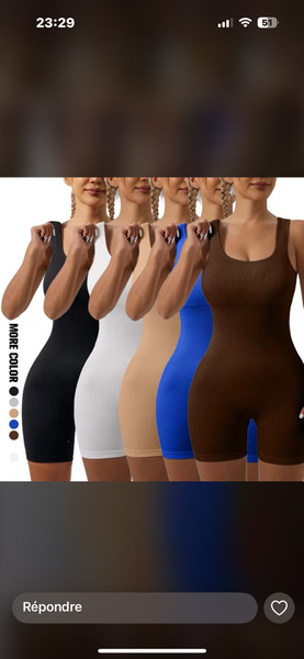 Combinaison moulante femme