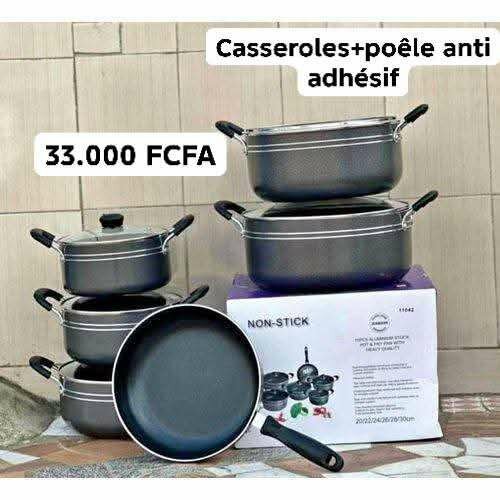 Batterie de Cuisine Antiadhésive