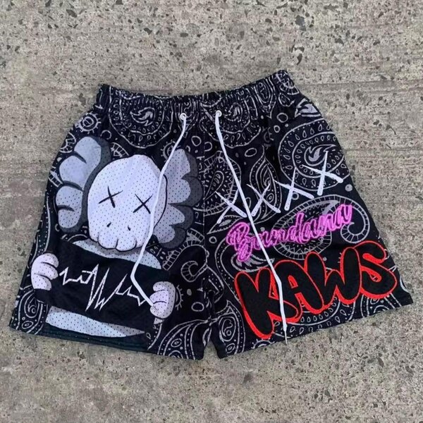 Short de bain KAWS noir pour homme