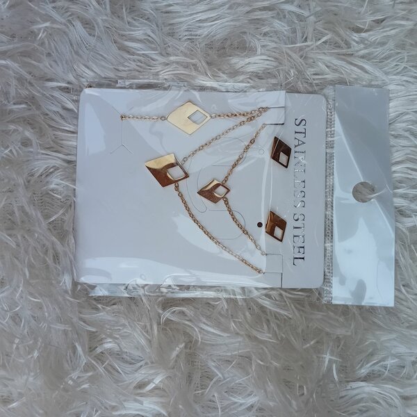 Parure de colliers en acier inoxydable