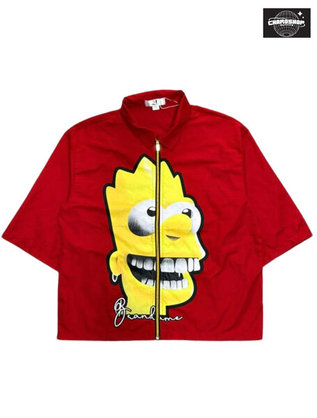 Veste rouge avec Bart Simpson pour homme