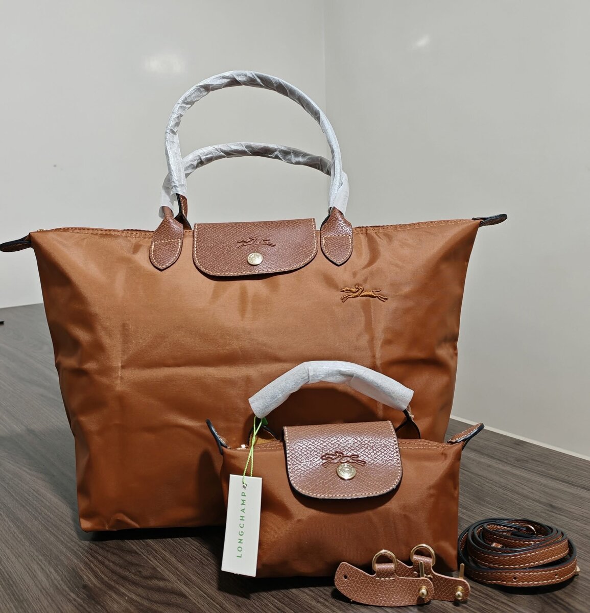 Sac cabas Longchamp Le Pliage Cuir