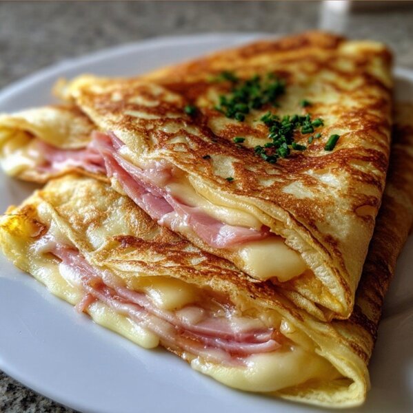 Crêpe Jambon Fromage Délicieux