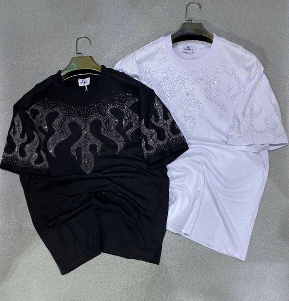 T-shirt Femme Chic avec Motif Strass