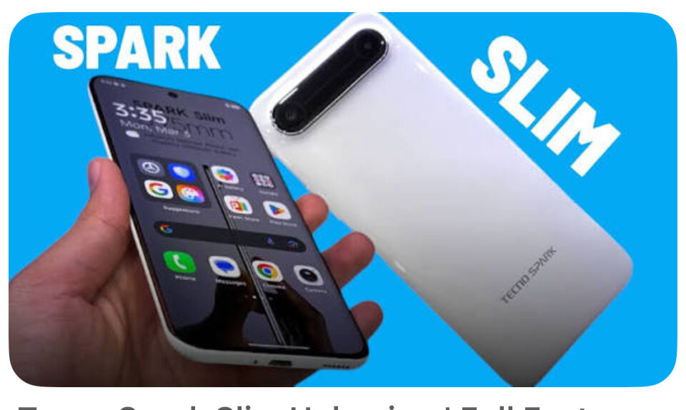 Tecno Spark Slim - Téléphone portable