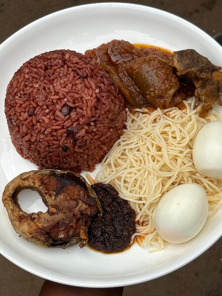 Assortiment de repas africain