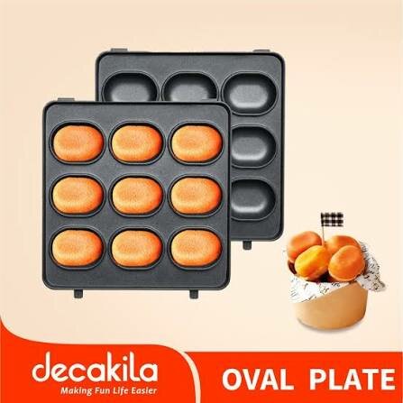 Plaque à gaufres ovale Antiadhésive