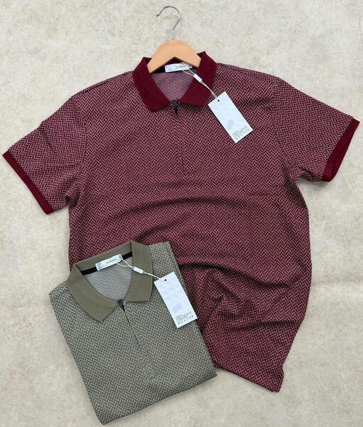 Polo homme à motifs élégants