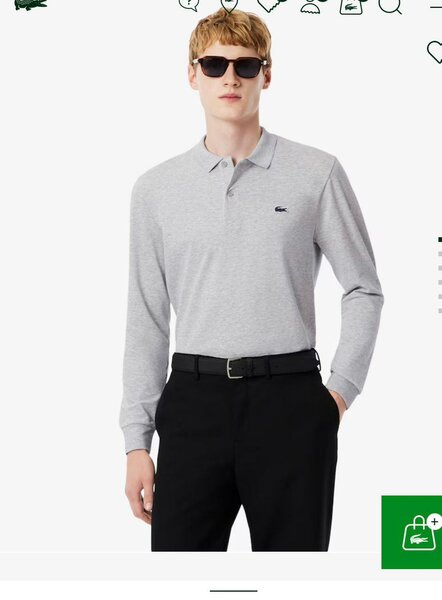 Polo manches longues homme