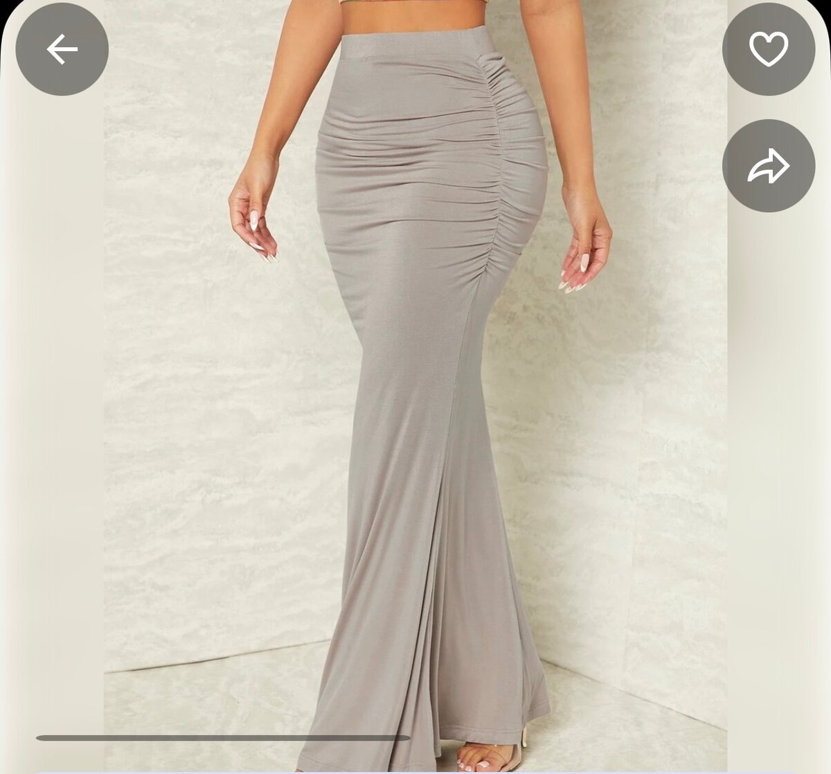 Jupe longue et moulante