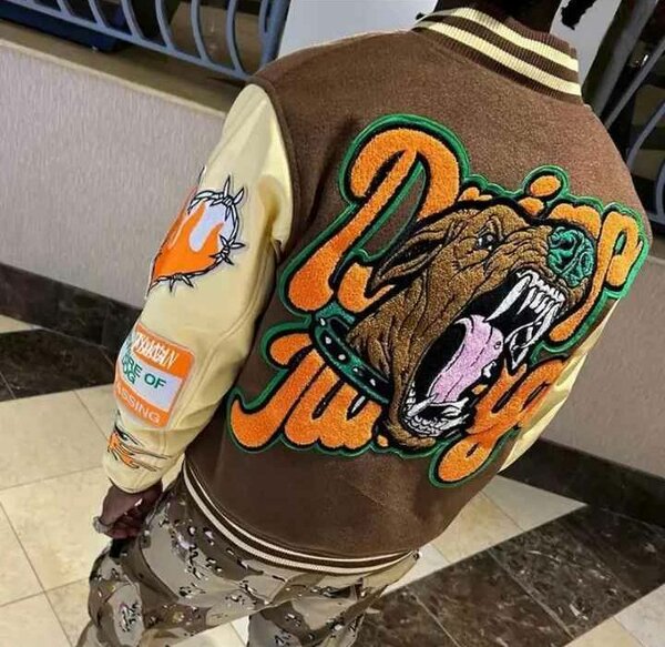 Blouson aviateur brodé style