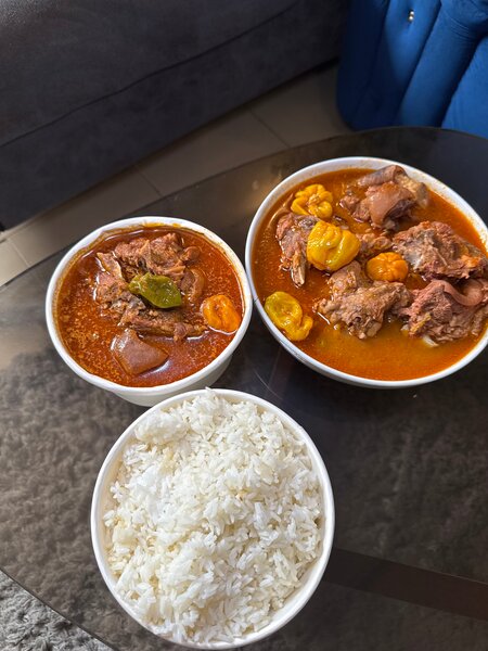 Soupe de cabri avec du riz