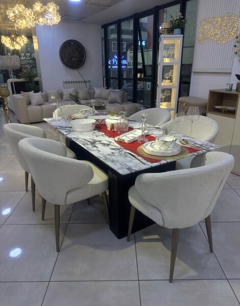 Table à manger marbre moderne